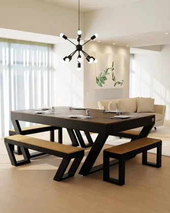 Mesa de Sinuca e Jantar - Londres Industrial
