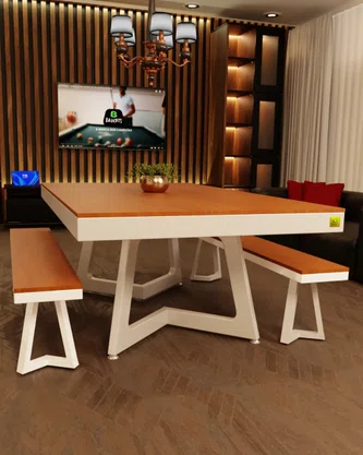 Mesa de Sinuca e Jantar - Pequim Industrial