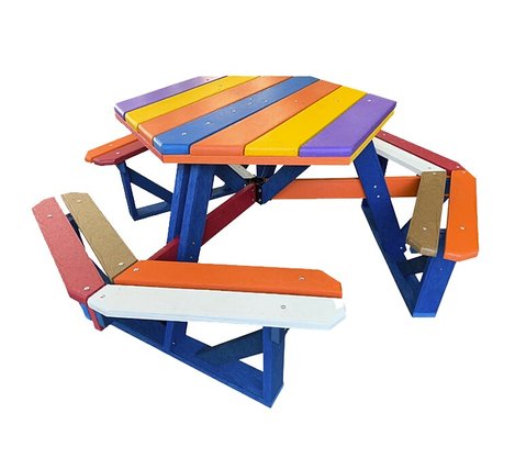 Mesa Sextavada de PEAD