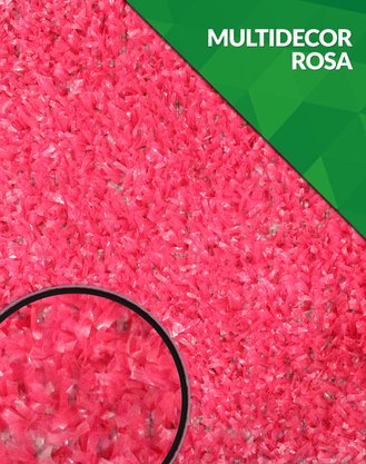 Grama Sintética Rosa - Multidecor 12mm - m²