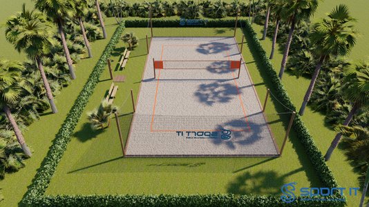 Quadra de Beach Tennis Sport IT - m²