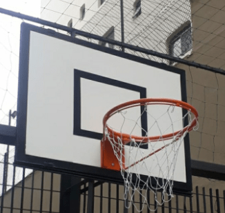 Tabela De Basquete Lam Naval  Junior (PAR) 18mm De 1,20x0,90 C/ Aro e Rede
