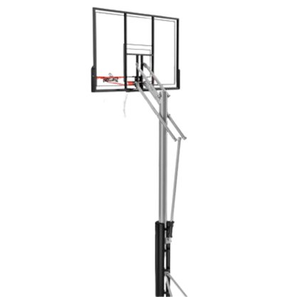 Tabela de Basquete Spalding - NBA 52 - Silver c/ suporte e base