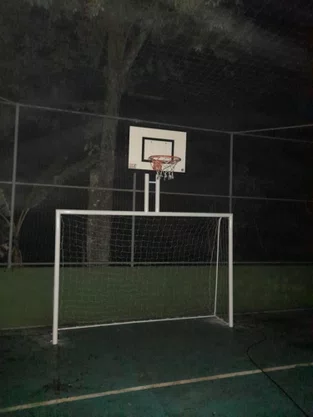 Trave de Futsal Oficial Conjugada (Trave de Futsal com Tabela de Basquete) - PAR