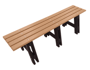 BANCO DE MADEIRA PLÁSTICA TARITUBA 3 LUGARES