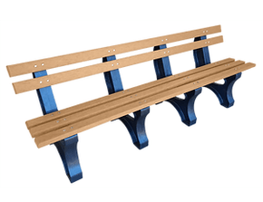 Banco de Madeira Plástica PARATY (4 Lugares - 2 METROS)