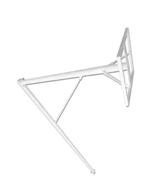 ESTRUTURA DE BASQUETE MOD. PÉ DIREITO CHUMBADO  C/TUBO DE 4" E AVANÇO DE 1.30mts (PAR)