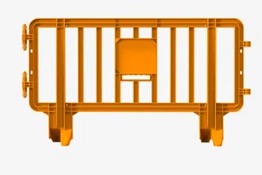 Grade Plástica Monobloco Polipropileno - 2m x 1,1m - Laranja