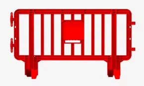 Grade Plástica Monobloco Polipropileno - 2m x 1,1m - Vermelha