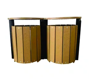 Lixeira de Madeira Plástica 67L