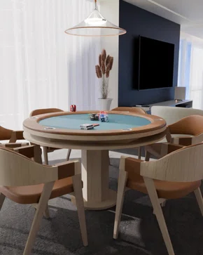 Mesa de Carteado e Poker Amadeirado - Bali