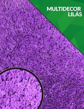 Grama Sintética Roxa  - Multidecor 12mm - m²