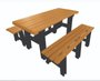 MESA COLONIAL MADEIRA PLÁSTICA 2M - 8 LUGARES