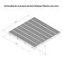 Piso Modular Deck (Imita Madeira) m² 50x50